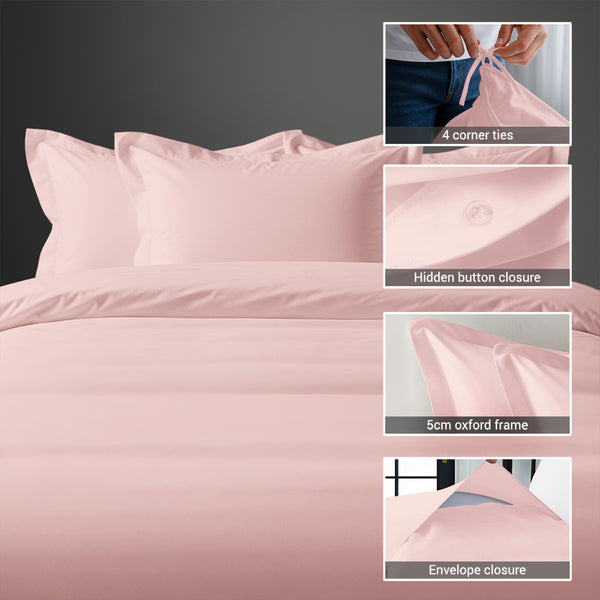 Permium 400 Thread Count 100% Cotton Duvet Cover Set