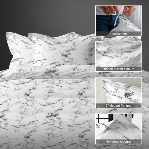 Premium 400 Thread Count 100% Cotton Duvet Cover Set