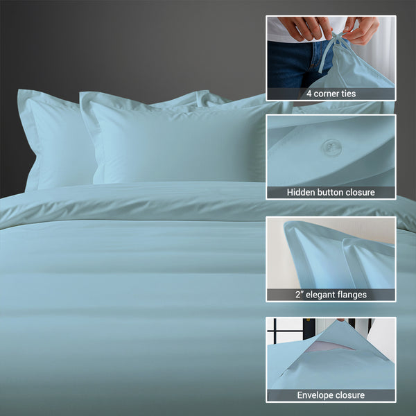 Deluxe 600 Thread Count 100% Cotton Duvet Cover Set