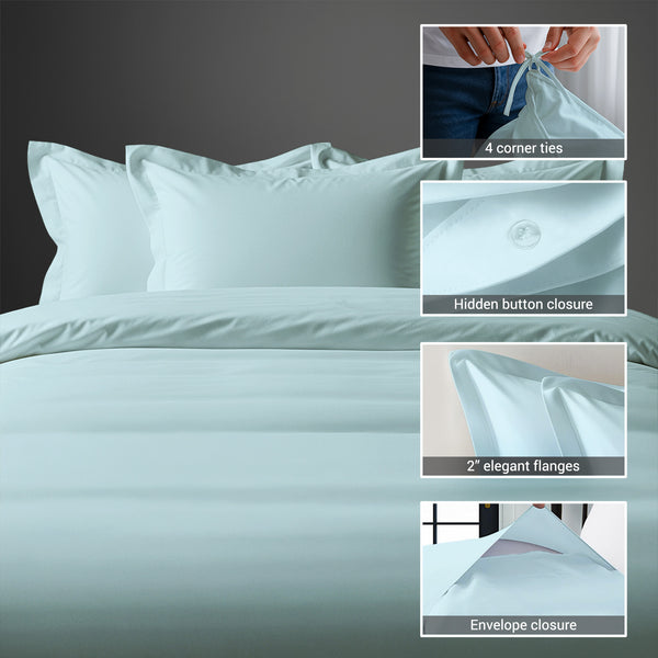 Premium 400 Thread Count 100% Cotton Duvet Cover Set