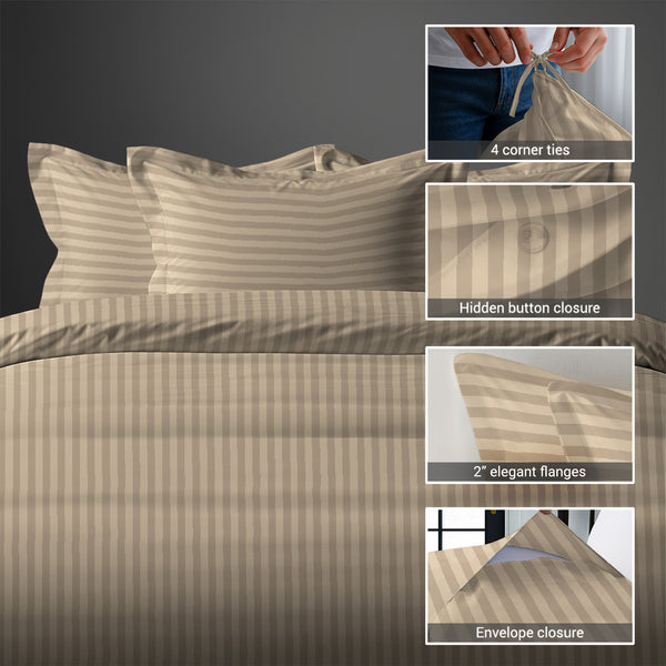 Premium 300 Thread Count 100% Cotton Duvet Cover Set