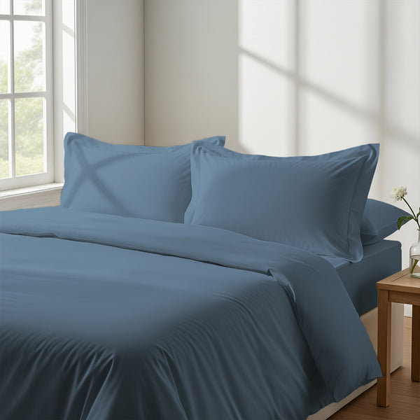 Premium 400 Thread Count 100% Cotton Duvet Cover Set