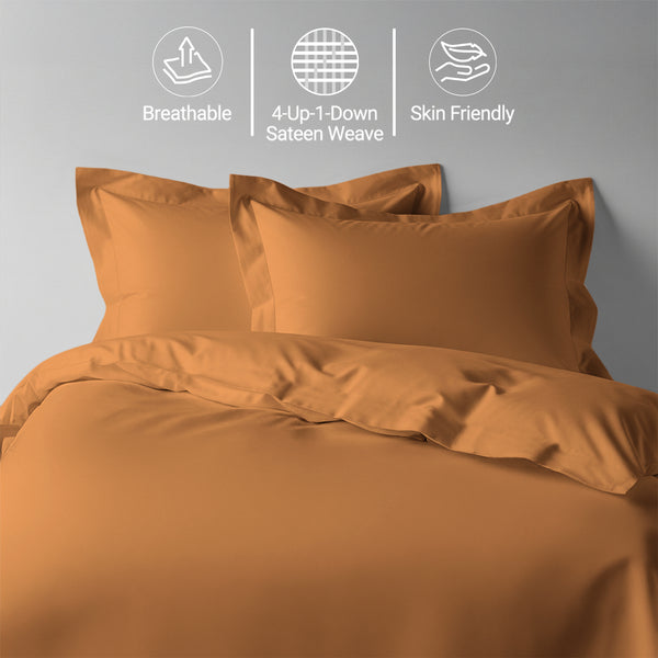 Premium 400 Thread Count 100% Cotton Duvet Cover Set