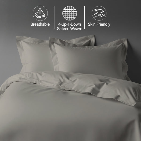 Premium 400 Thread Count 100% Cotton Duvet Cover Set