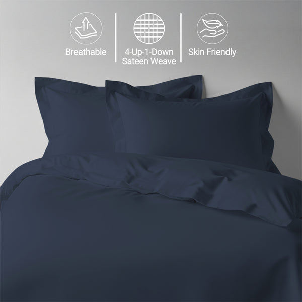 Premium 400 Thread Count 100% Cotton Duvet Cover Set
