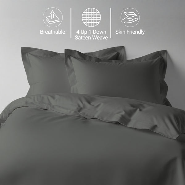Premium 400 Thread Count 100% Cotton Duvet Cover Set