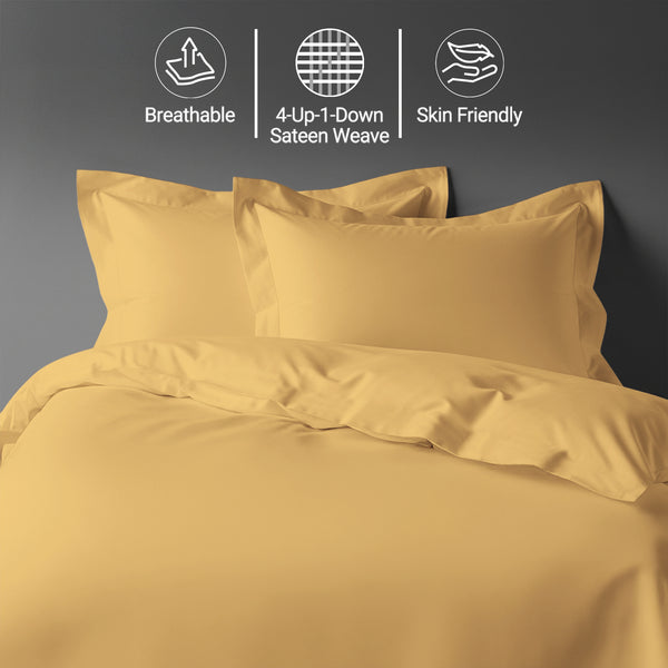 Premium 400 Thread Count 100% Cotton Duvet Cover Set