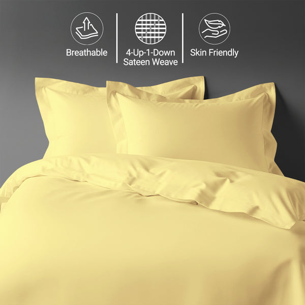 Premium 400 Thread Count 100% Cotton Duvet Cover Set