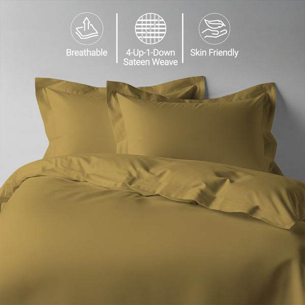 Premium 400 Thread Count 100% Cotton Duvet Cover Set