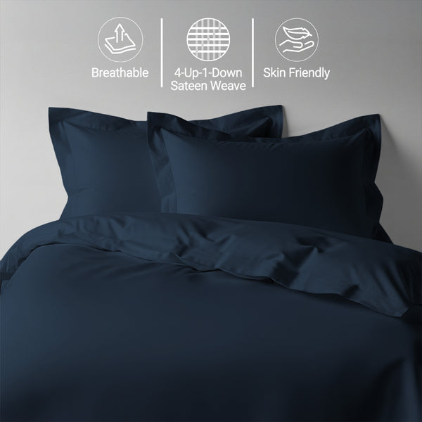 Premium 400 Thread Count 100% Cotton Duvet Cover Set