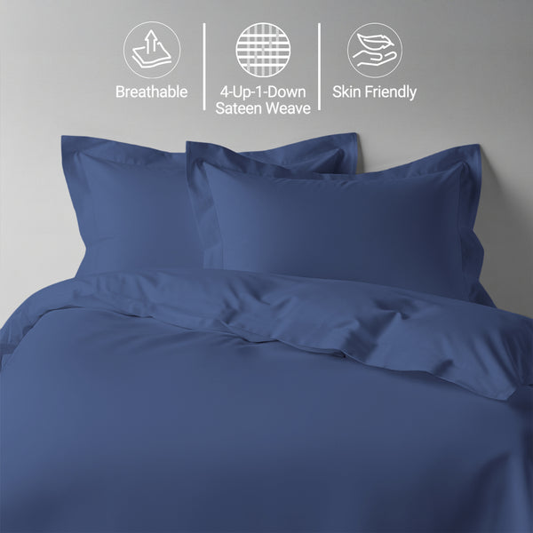Premium 400 Thread Count 100% Cotton Duvet Cover Set
