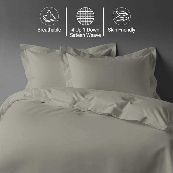 Premium 400 Thread Count 100% Cotton Duvet Cover Set