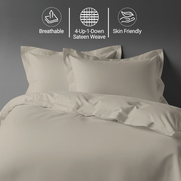Premium 400 Thread Count 100% Cotton Duvet Cover Set