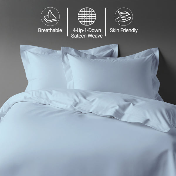 Premium 400 Thread Count 100% Cotton Duvet Cover Set