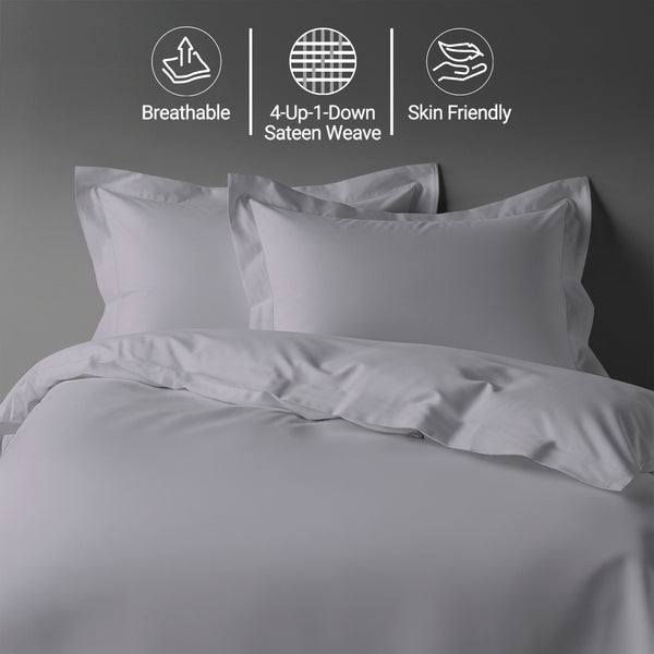 Premium 400 Thread Count 100% Cotton Duvet Cover Set