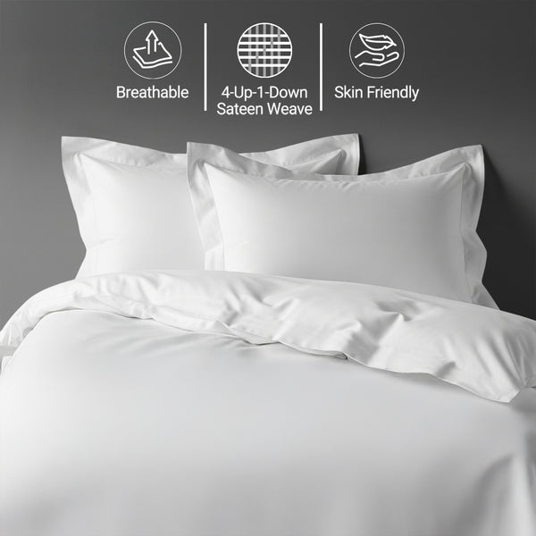 Permium 400 Thread Count 100% Cotton Duvet Cover Set