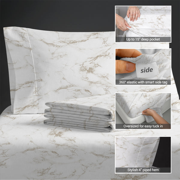 Premium 400 Thread Count 100% Cotton Sheet Set
