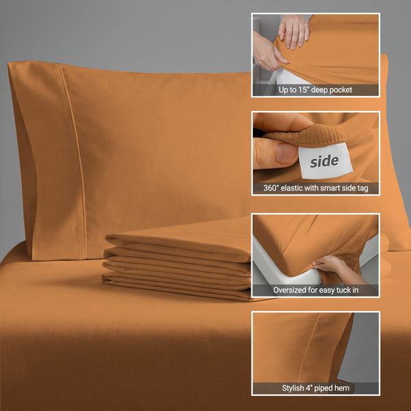 Premium 400 Thread Count 100% Cotton Sheet Set