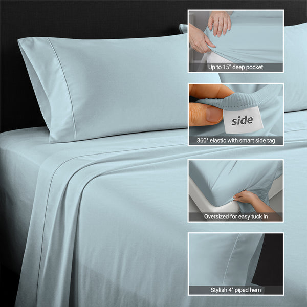 Percale 100% Cotton Sheet Set
