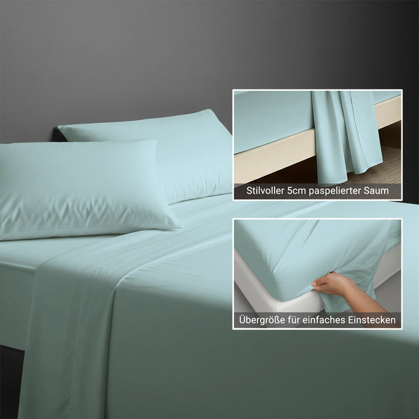 Premium Bettlaken mit 400 Fadenzahl aus 100% Baumwolle
