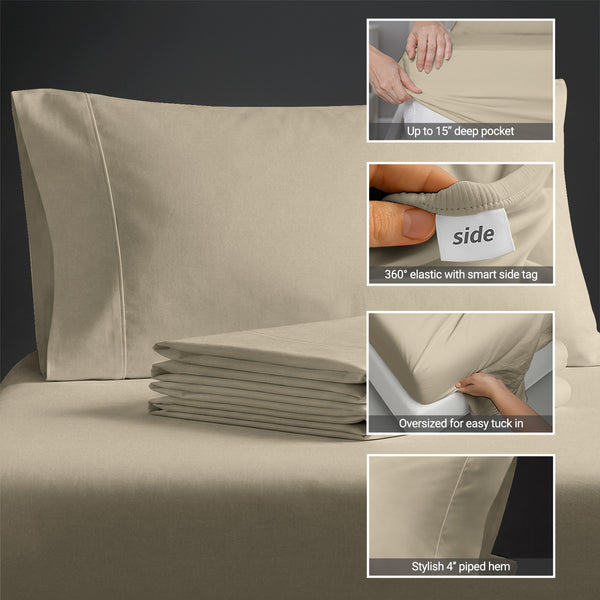 Premium 400 Thread Count 100% Cotton Sheet Set