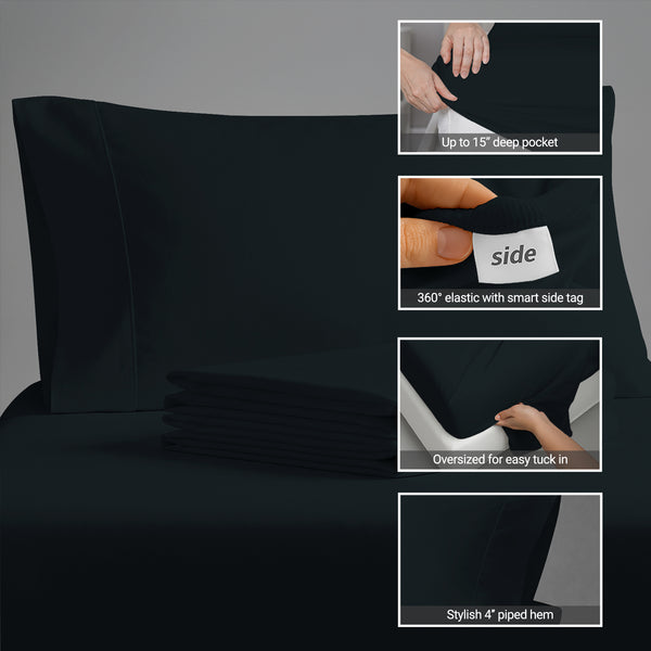 Luxury 800 Thread Count 100% Cotton Sheet Set