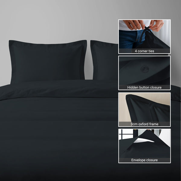 Premium 400 Thread Count 100% Cotton Duvet Cover Set