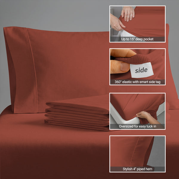 Premium 400 Thread Count 100% Cotton Sheet Set