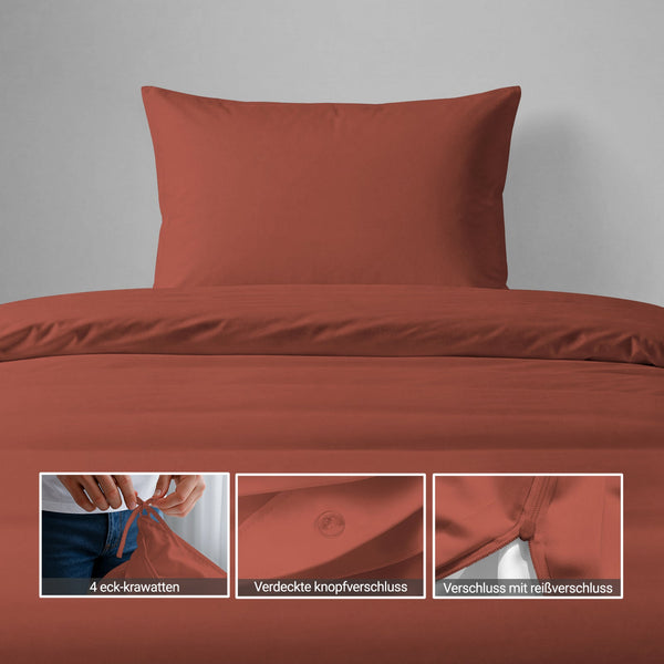 Premium Bettbezug-Set mit 400 Fadenzahl aus 100% Baumwolle