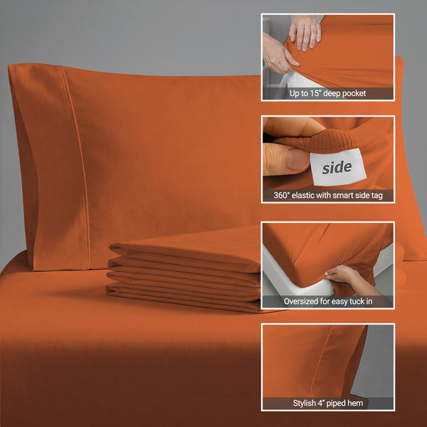 Premium 400 Thread Count 100% Cotton Sheet Set