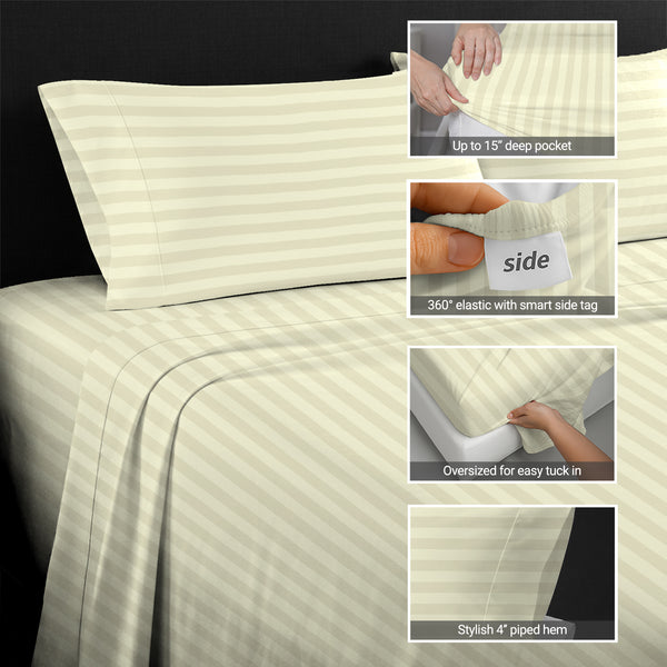 Premium 300 Thread Count 100% Cotton Sheet Set