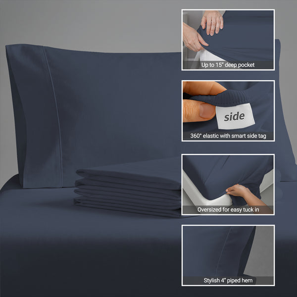 Percale 100% Cotton Sheet Set