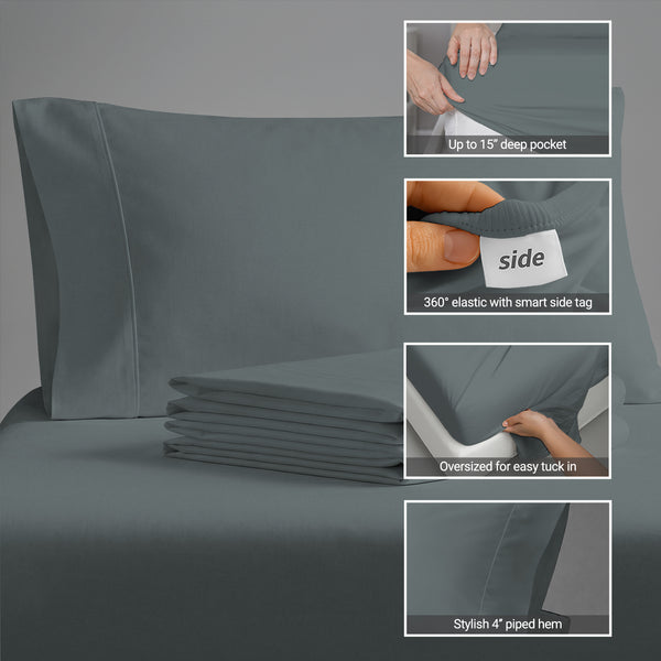 Luxury 800 Thread Count 100% Cotton Sheet Set