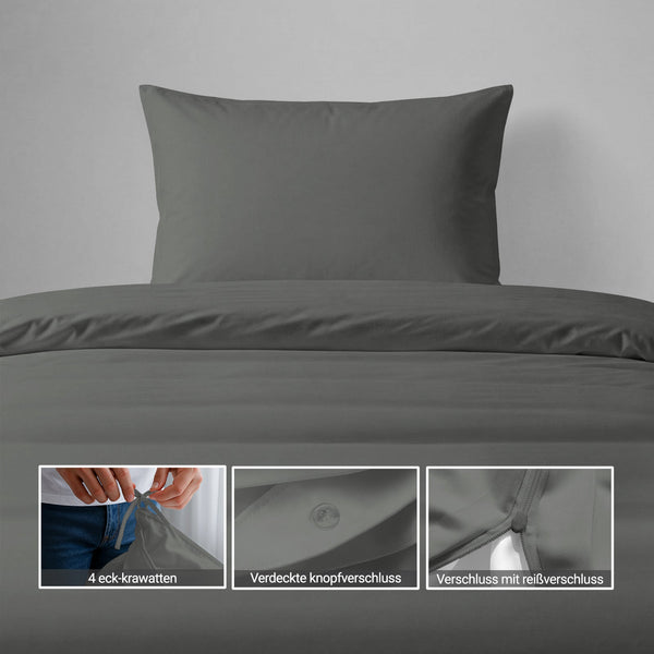 Premium Bettbezug-Set mit 400 Fadenzahl aus 100% Baumwolle