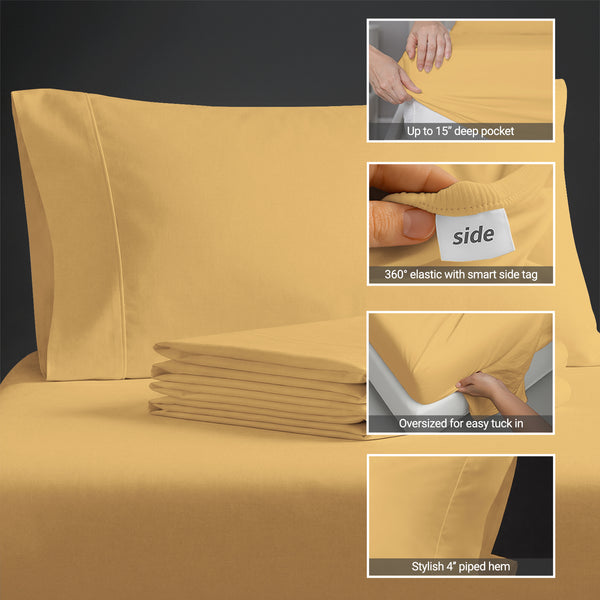 Premium 400 Thread Count 100% Cotton Sheet Set