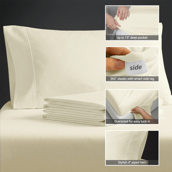 Percale 100% Cotton Sheet Set