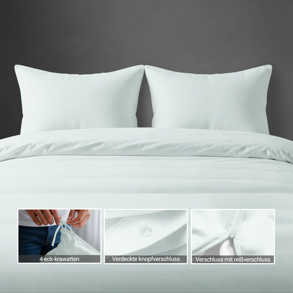 Premium Bettbezug-Set mit 400 Fadenzahl aus 100% Baumwolle