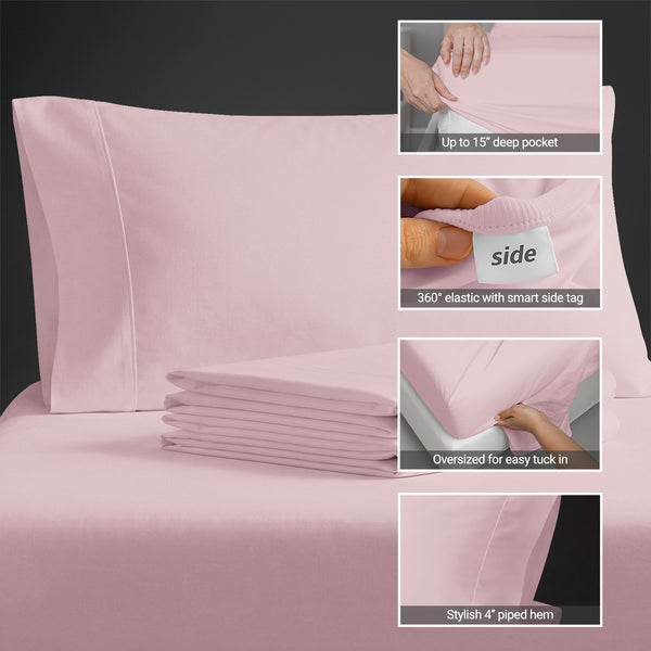 Percale 100% Cotton Sheet Set