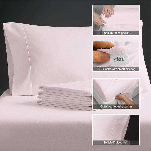 Luxury 800 Thread Count 100% Cotton Sheet Set