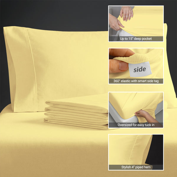 Premium 400 Thread Count 100% Cotton Sheet Set