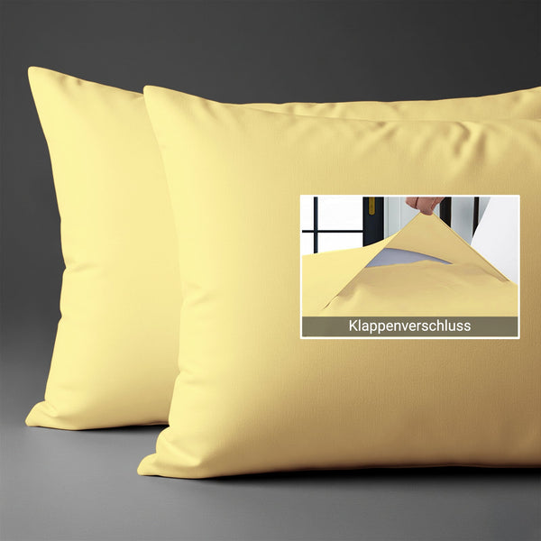 Premium Kissenbezüge mit 400 Fadenzahl aus 100% Baumwolle (2er-Set)