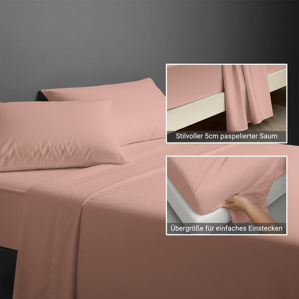 Premium Bettlaken mit 400 Fadenzahl aus 100% Baumwolle