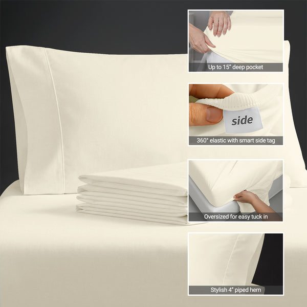 Premium 400 Thread Count 100% Cotton Sheet Set