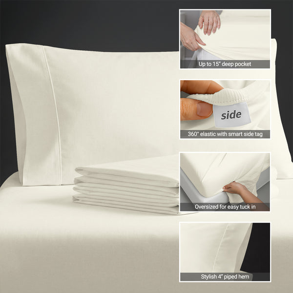 Premium 400 Thread Count 100% Cotton Sheet Set
