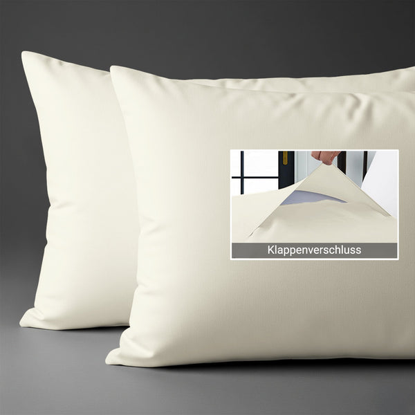Premium Kissenbezüge mit 400 Fadenzahl aus 100% Baumwolle (2er-Set)