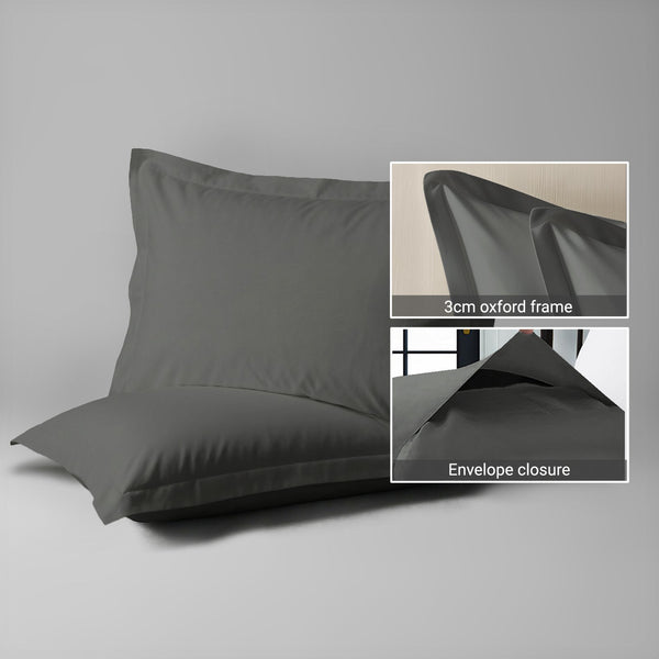 Premium 400 Thread Count 100% Cotton Pillow Covers (2 PC)