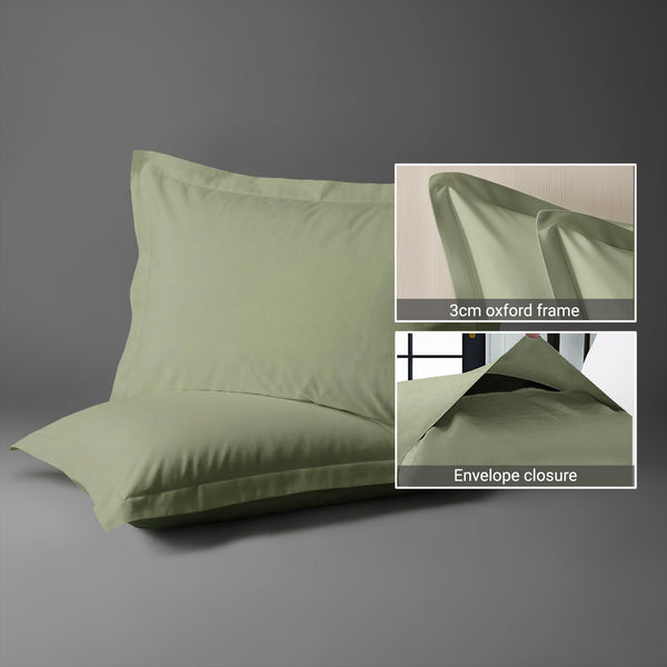 Premium 400 Thread Count 100% Cotton Pillow Covers (2 PC)