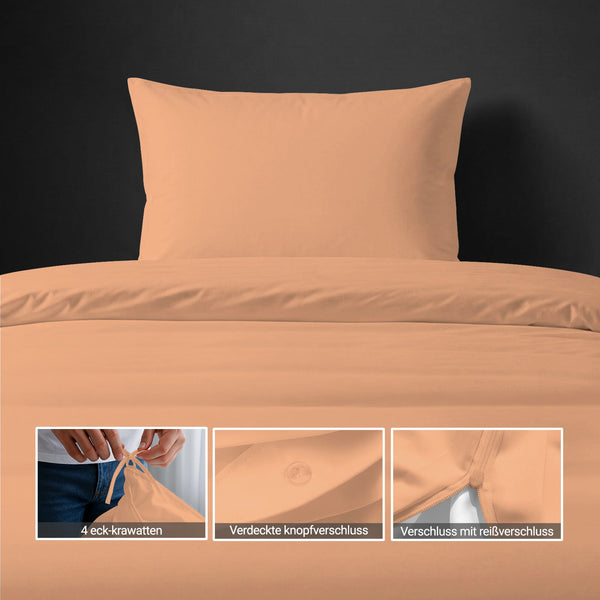 Premium Bettbezug-Set mit 400 Fadenzahl aus 100% Baumwolle