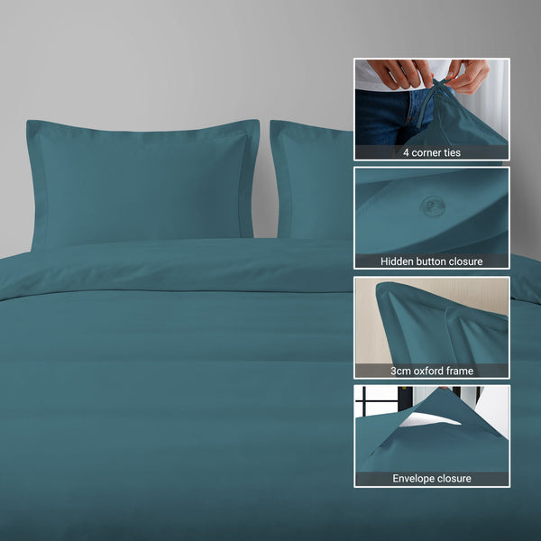 Premium 400 Thread Count 100% Cotton Duvet Cover Set