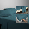 Premium Bettlaken mit 400 Fadenzahl aus 100% Baumwolle - Bettlaken - 180 x 280 cm - Woody Brown
